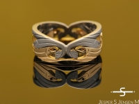 Custom design work in gold, platinum and diamonds by master goldsmith Jesper Jensen